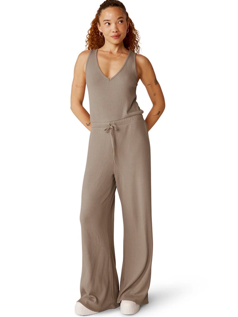 Beyond Yoga Jetsetter Jumpsuit - Birch- Size L